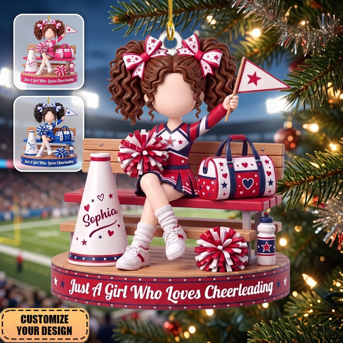 Personalized Cheerleader Gifts, Custom Cheer Ornaments, Appreciation Gifts For Cheer Coaches And Teams