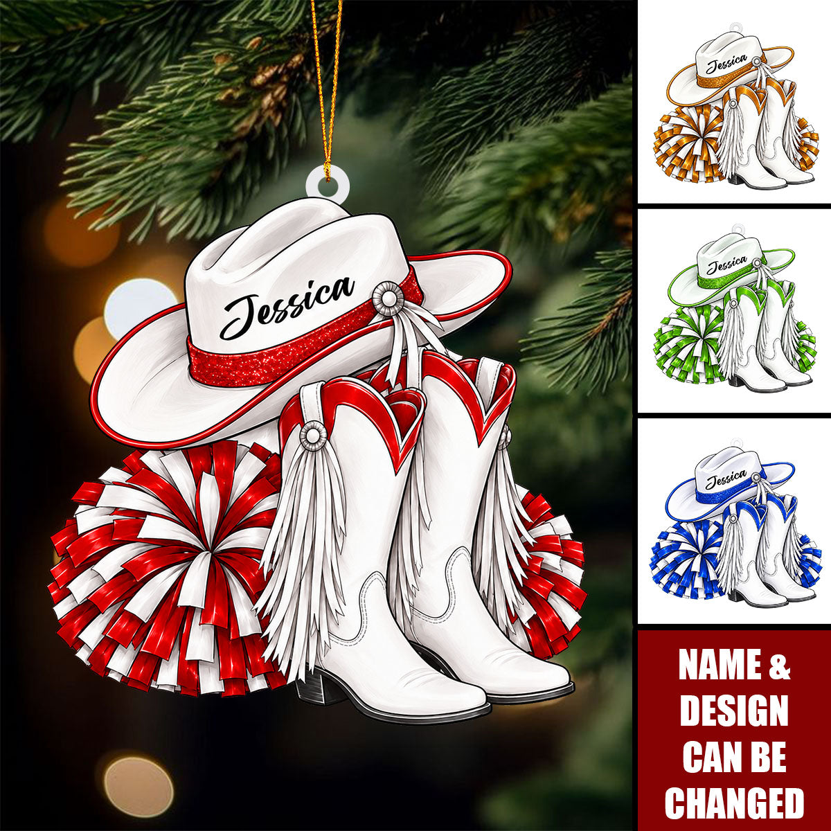 Personalized Drill Team Ornament, Custom Name Christmas Tree Ornament