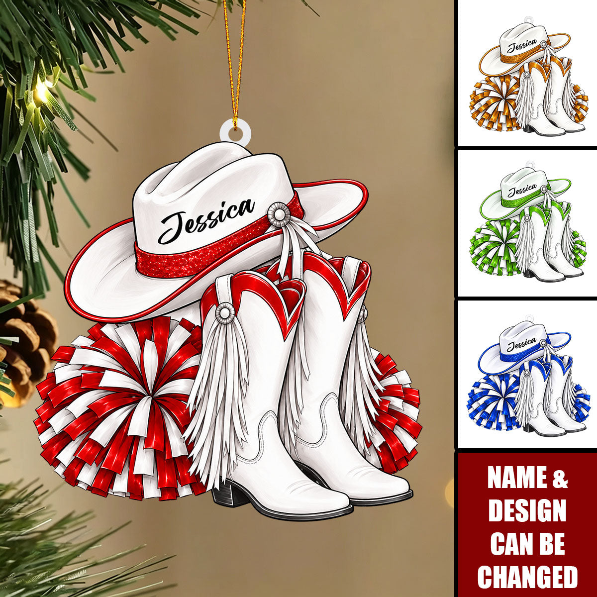 Personalized Drill Team Ornament, Custom Name Christmas Tree Ornament