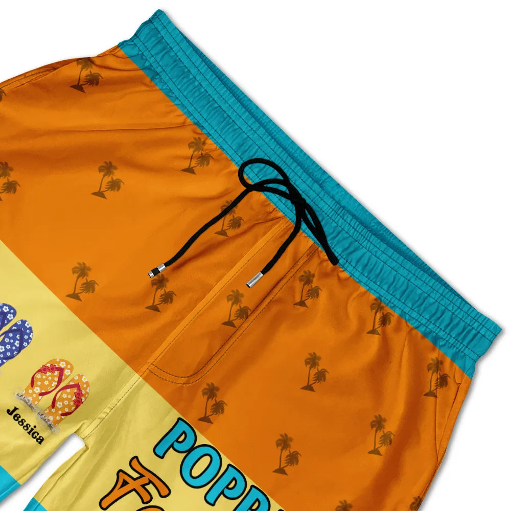 Grandpa's Favorite Beach - Personalized Unisex Beach Shorts
