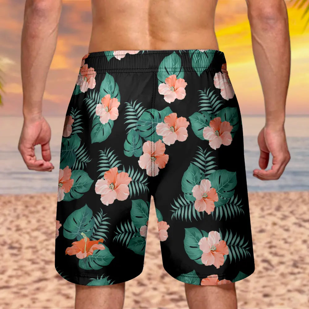 Best Dad Ever Just Ask - Personalized Unisex Beach Shorts