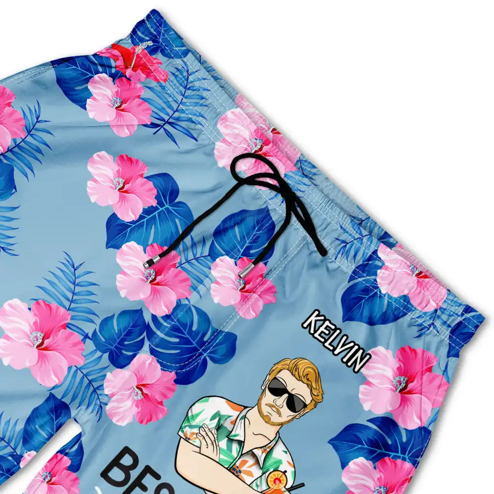 Best Dad Ever Just Ask - Personalized Unisex Beach Shorts