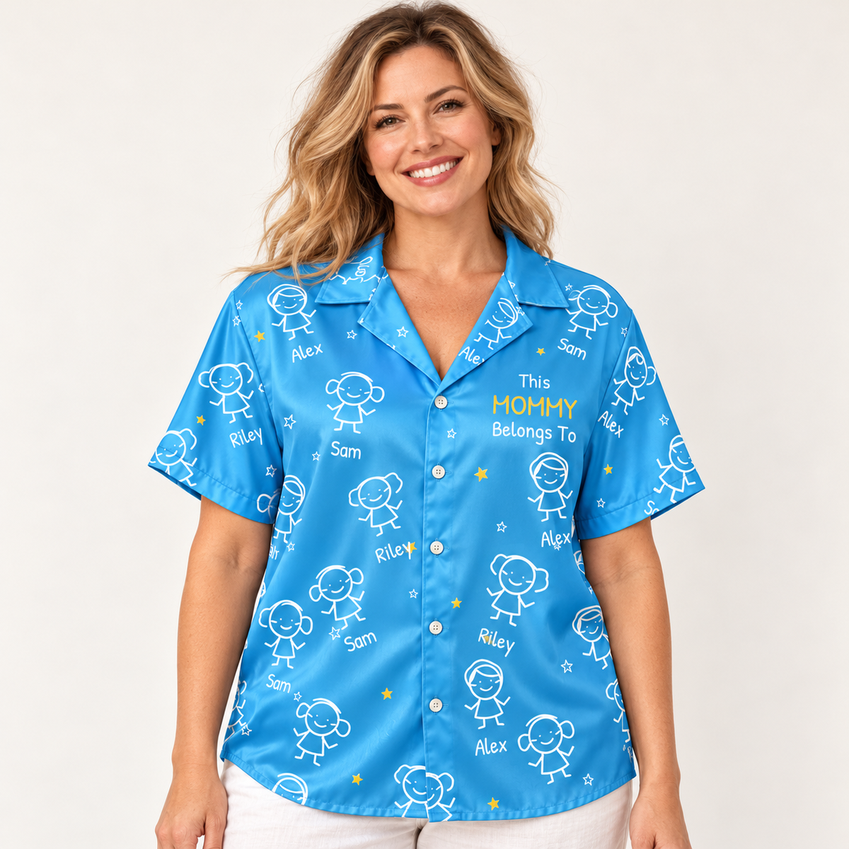 This Mommy Belongs To Doodle - Personalized Hawaiian Shirt