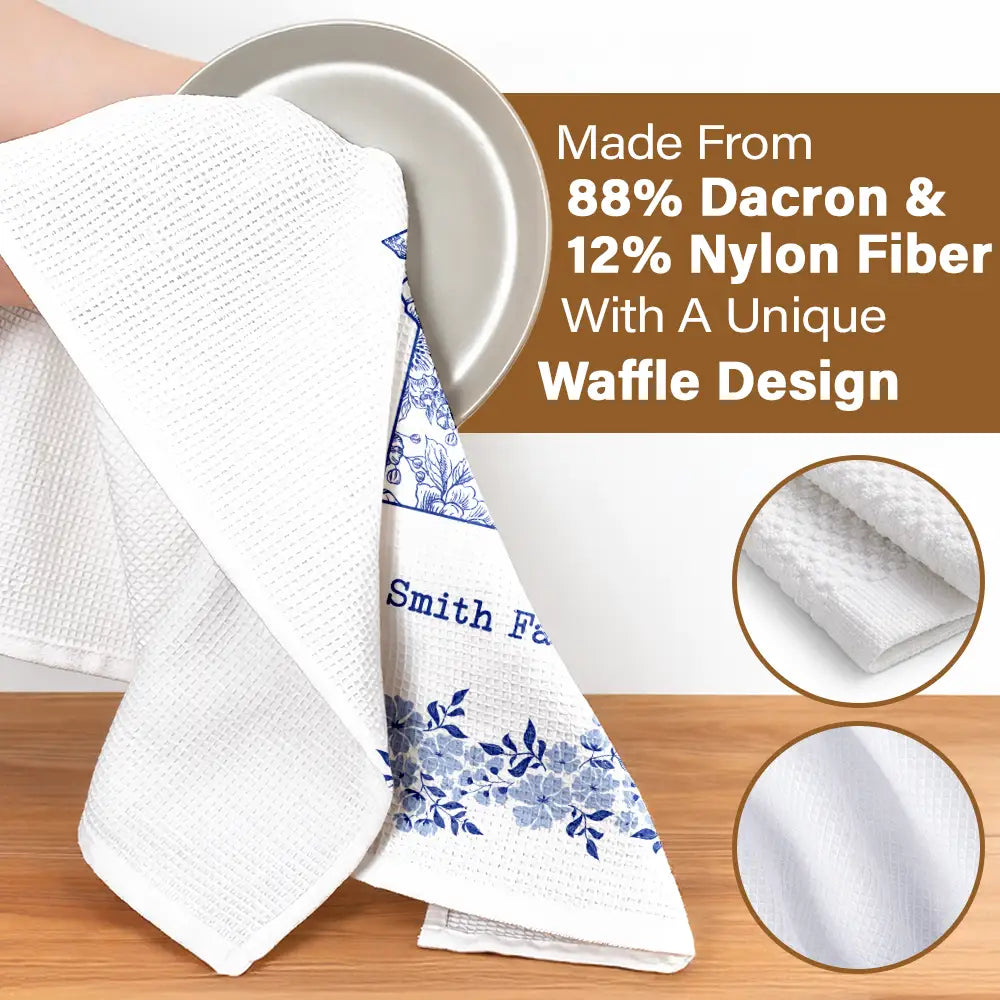US Family States - Personalized Kitchen Towel