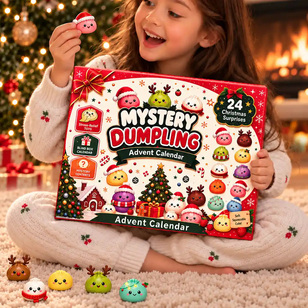 Squishy Dumpling Gift For Kids - Christmas Countdown Advent Calendar