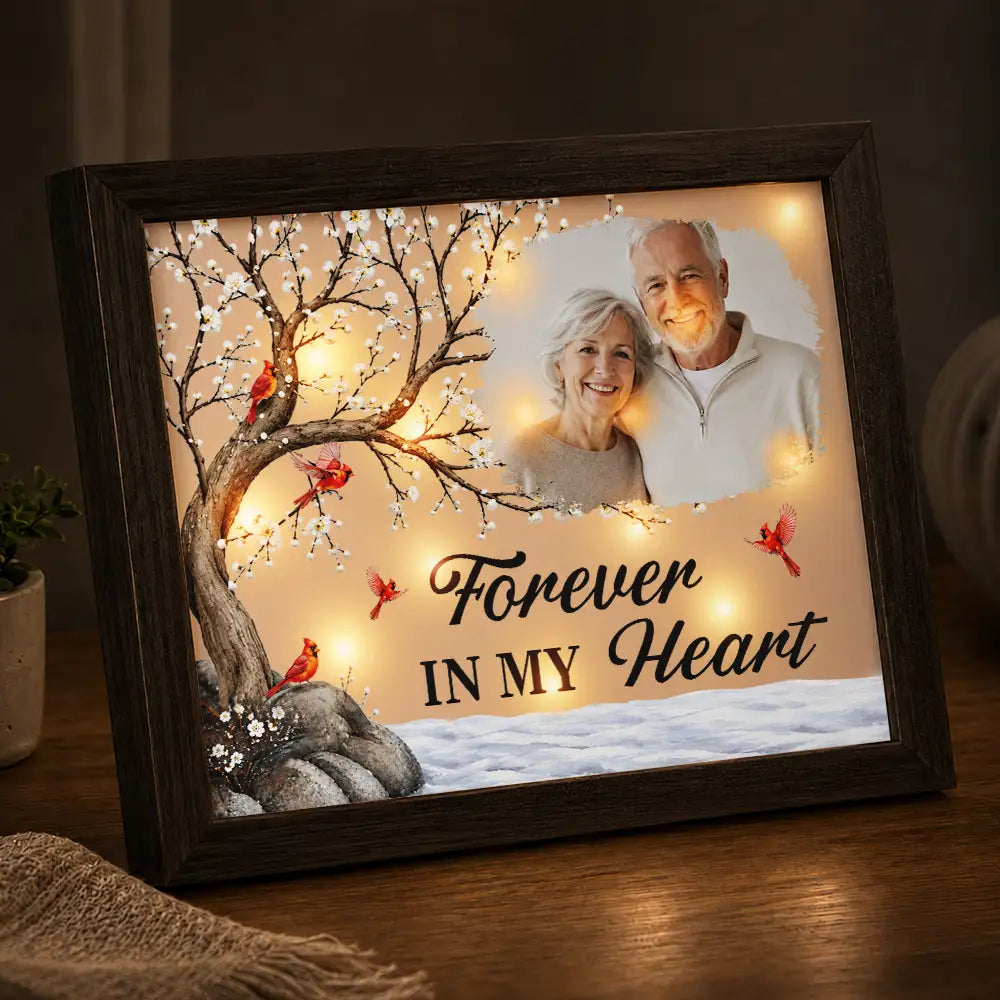 Custom Photo Memorial I'm Always With You - Personalized LED Light Shadow Box