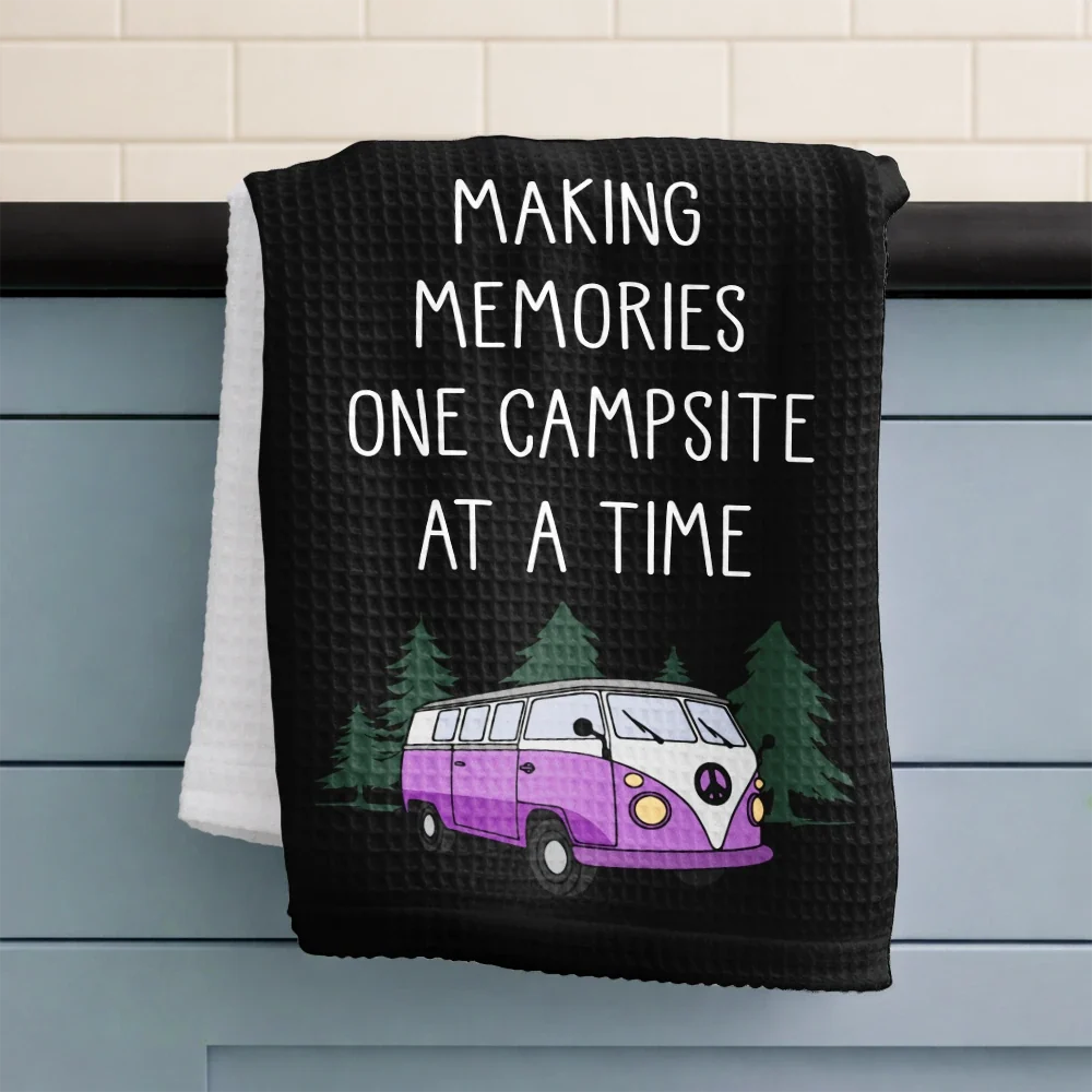 Sorry For What I Said Camper Camping - Personalized Kitchen Towel
