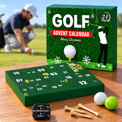 Golf Gift For Husband And Son, Dad, Grandpa - Christmas Countdown Box Advent Calendar