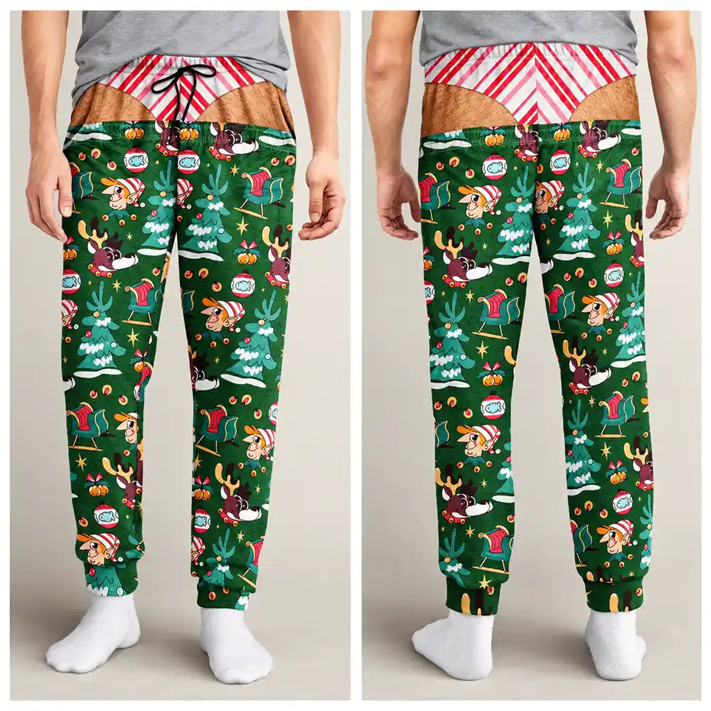 Funny Underwear Christmas Gifts For Husband Dad - Personalized Pajama Pants