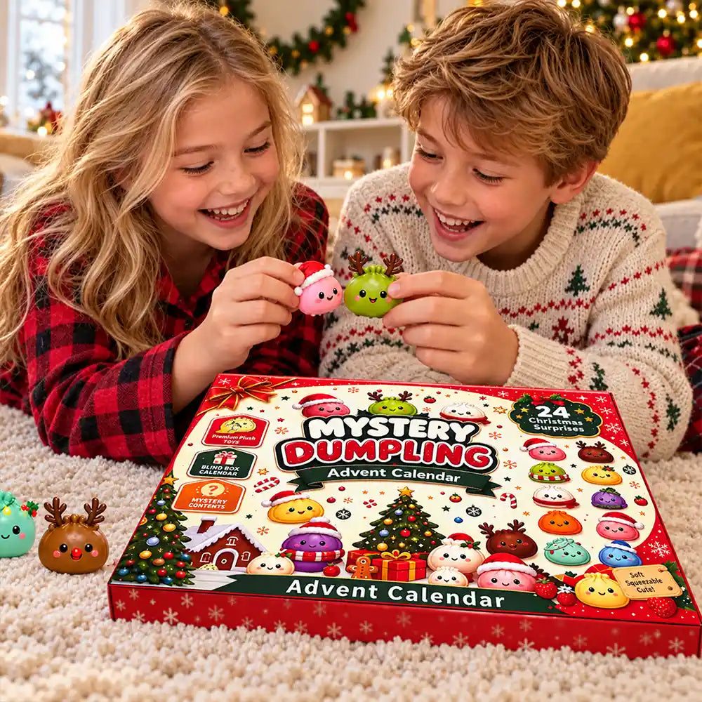 Squishy Dumpling Gift For Kids - Christmas Countdown Advent Calendar