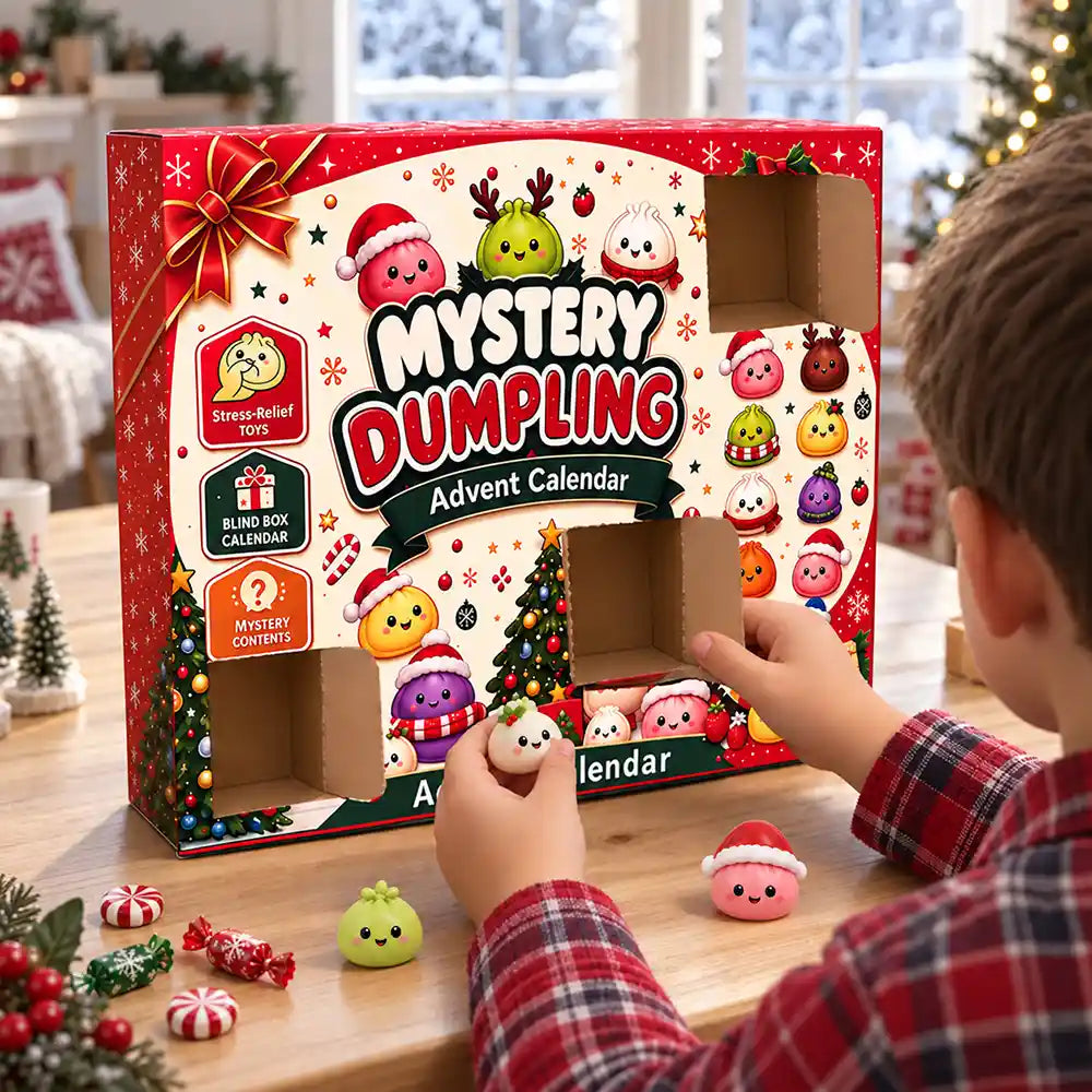 Squishy Dumpling Gift For Kids - Christmas Countdown Advent Calendar