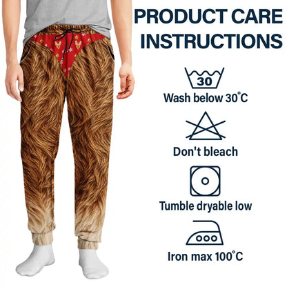 Funny Gag Gift For Husband Dad Brother - Personalized Christmas Character Costume Pajama Pants