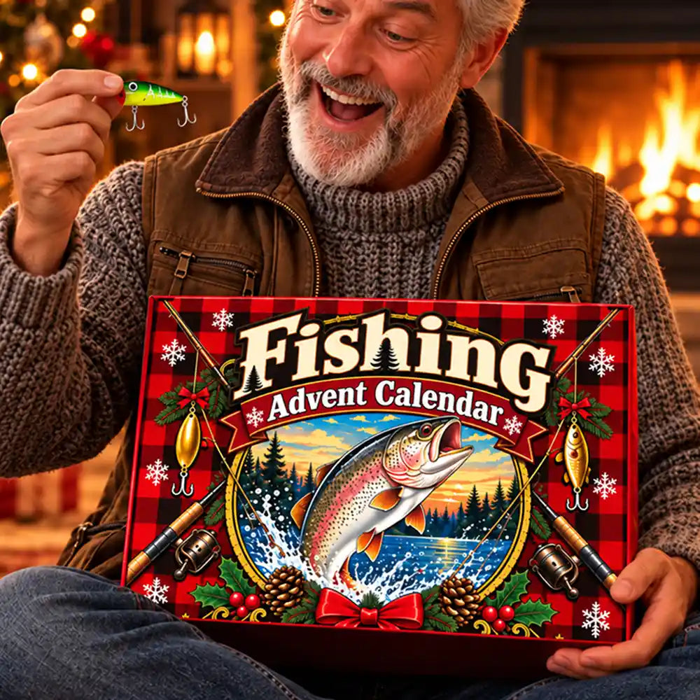 Fishing Gift For Husband And Son, Daughter - Christmas Countdown Advent Calendar