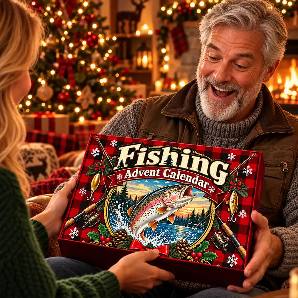 Fishing Gift For Husband And Son, Daughter - Christmas Countdown Advent Calendar