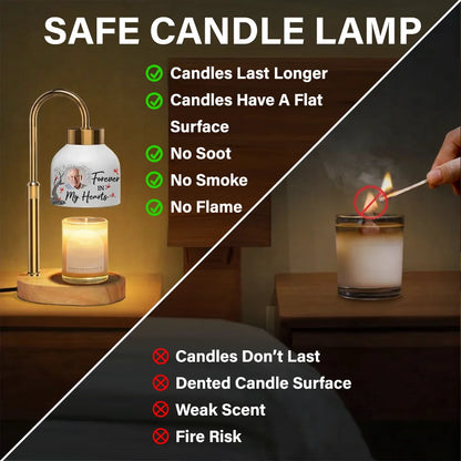 Custom Photo When You Miss Me Have No Fear Memorial - Personalized Candle Warmer Lamp
