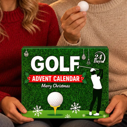 Golf Gift For Husband And Son, Dad, Grandpa - Christmas Countdown Box Advent Calendar