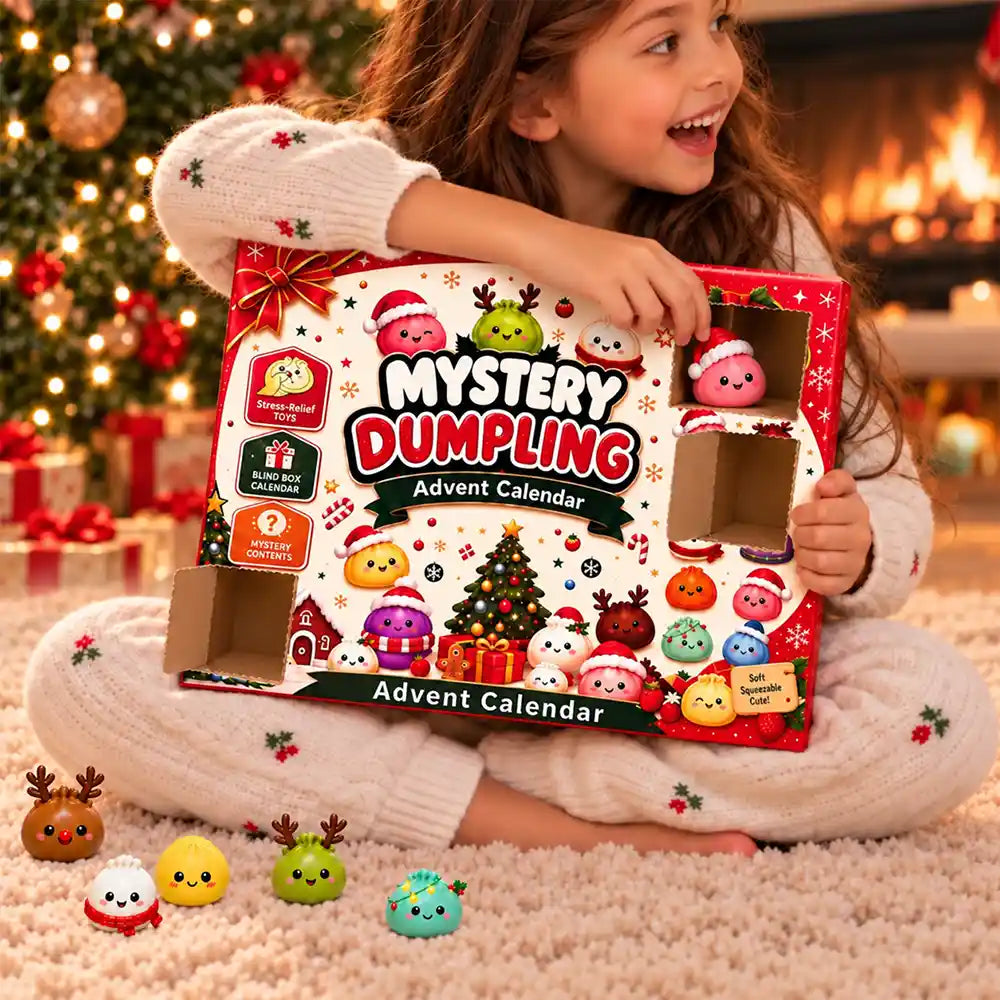 Squishy Dumpling Gift For Kids - Christmas Countdown Advent Calendar