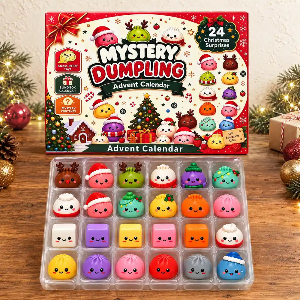 Squishy Dumpling Gift For Kids - Christmas Countdown Advent Calendar