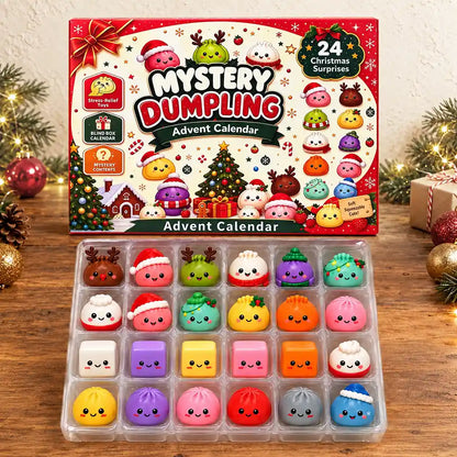 Squishy Dumpling Gift For Kids - Christmas Countdown Advent Calendar