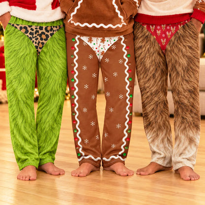Funny Gag Gift For Husband Dad Brother - Personalized Christmas Character Costume Pajama Pants