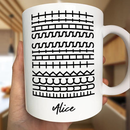 Hidden Message Mentally Off The Clock For Coworkers, Best Friends Christmas, White Elephant Gag Gifts - Personalized Mug