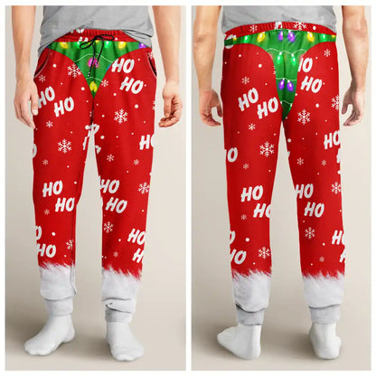 Funny Gag Gift For Husband Dad Brother - Personalized Christmas Character Costume Pajama Pants