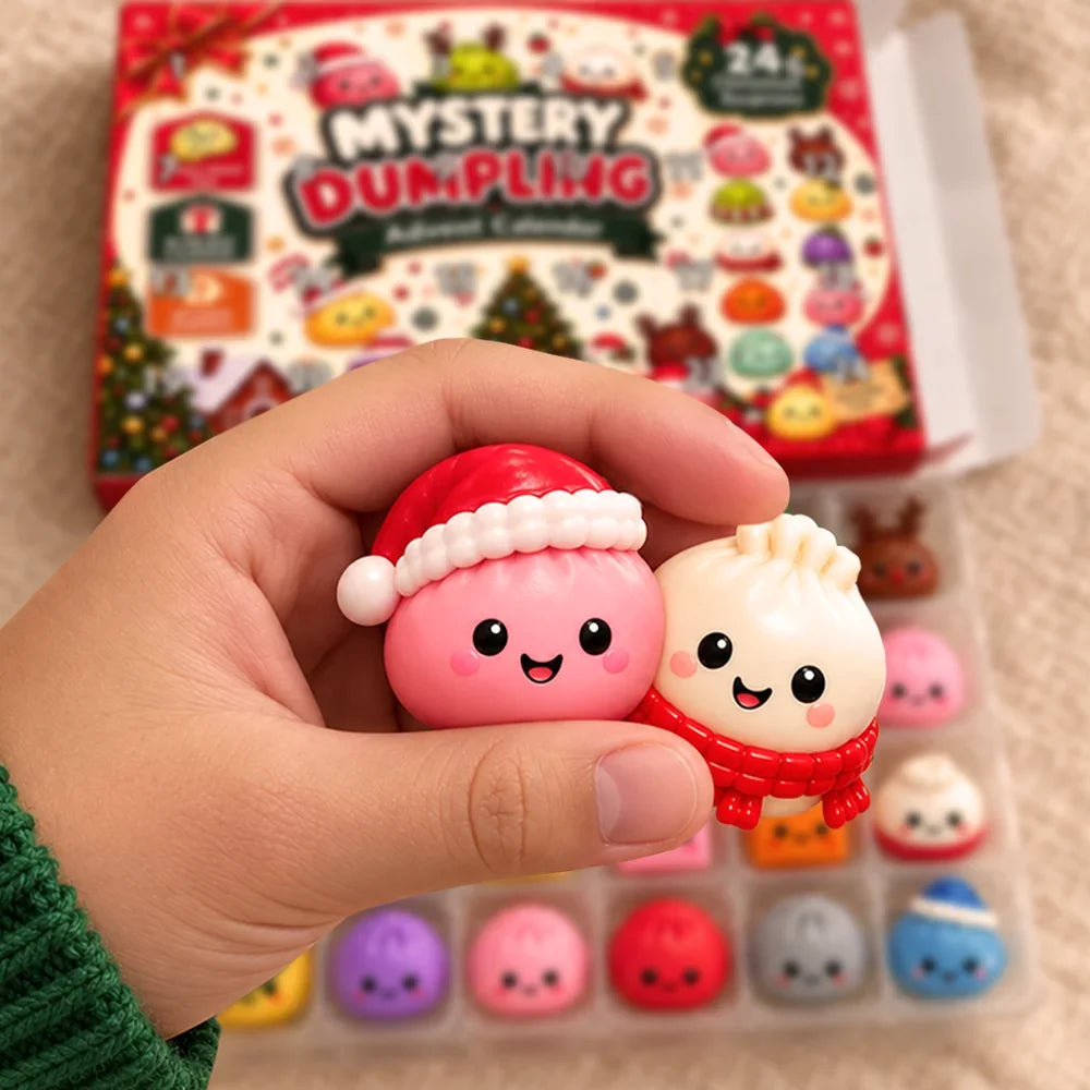 Squishy Dumpling Gift For Kids - Christmas Countdown Advent Calendar