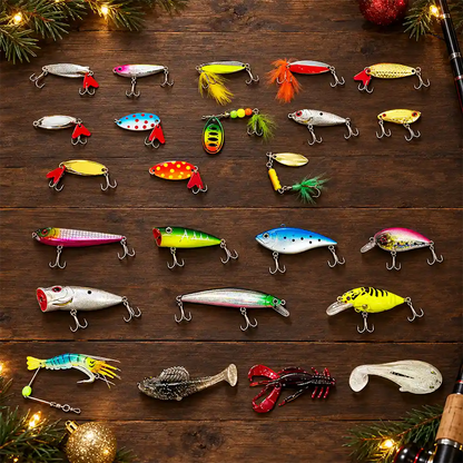 Fishing Gift For Husband And Son, Daughter - Christmas Countdown Advent Calendar