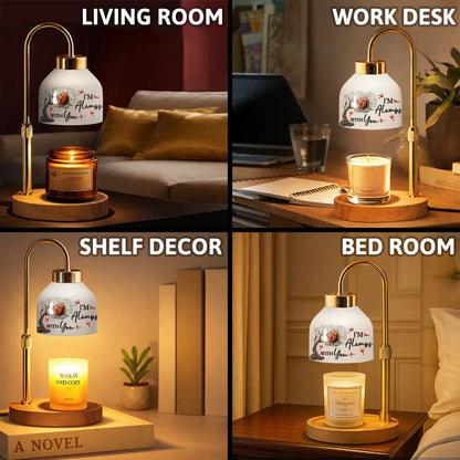 Custom Photo When You Miss Me Have No Fear Memorial - Personalized Candle Warmer Lamp