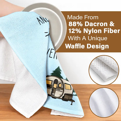 Sorry For What I Said Camper Camping - Personalized Kitchen Towel