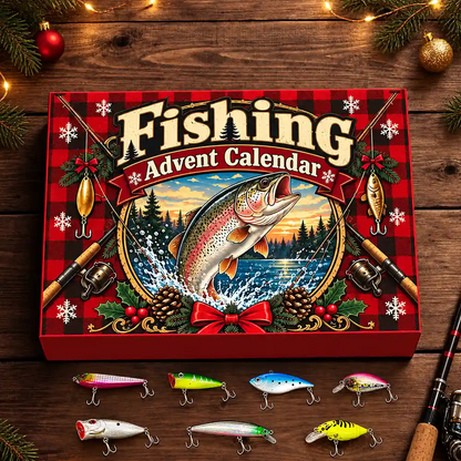 Fishing Gift For Husband And Son, Daughter - Christmas Countdown Advent Calendar