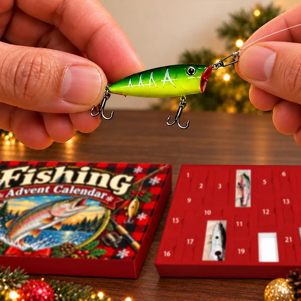 Fishing Gift For Husband And Son, Daughter - Christmas Countdown Advent Calendar
