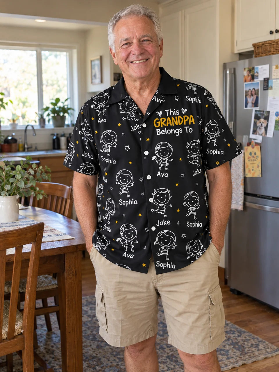 Grandpa Doodle Hawaiian Shirt · AI image 1 · Enlarge