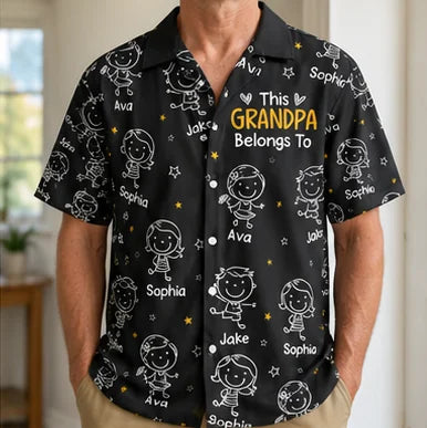 Grandpa Doodle Hawaiian Shirt · AI image 2 · Enlarge