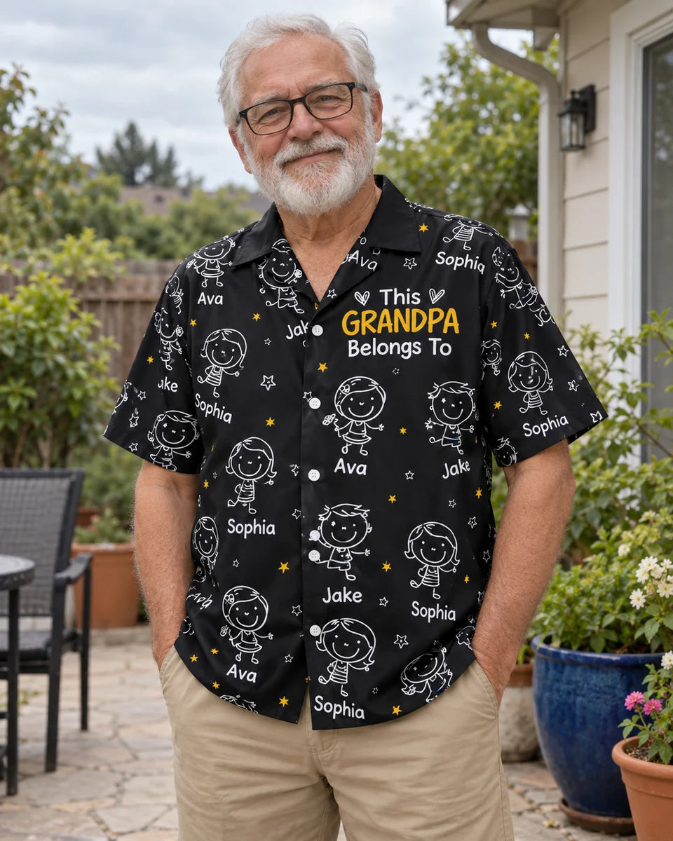 Grandpa Doodle Hawaiian Shirt · AI image 3 · Enlarge