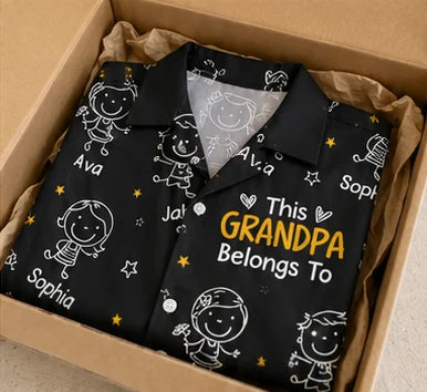 Grandpa Doodle Hawaiian Shirt · AI image 4 · Enlarge