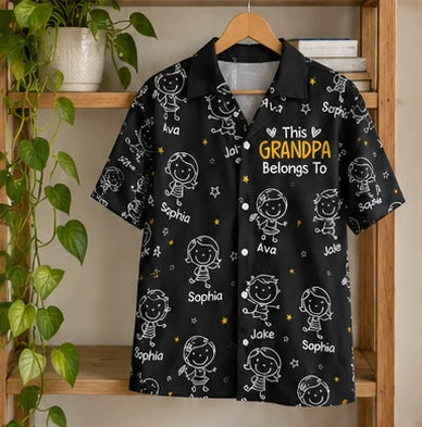 Grandpa Doodle Hawaiian Shirt · AI image 7 · Enlarge