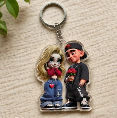 Y2K Couple Acrylic Keychain · AI image 1 · Enlarge