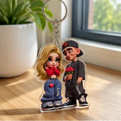Y2K Couple Acrylic Keychain · AI image 3 · Enlarge