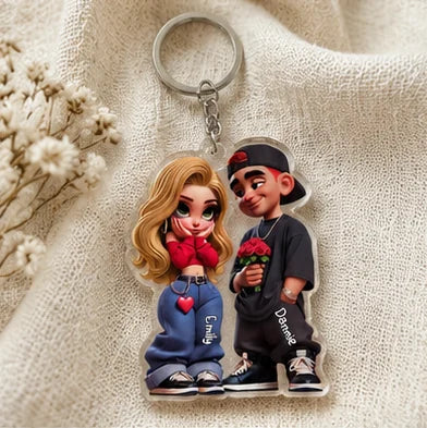 Y2K Couple Acrylic Keychain · AI image 5 · Enlarge