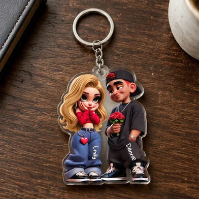 Y2K Couple Acrylic Keychain · AI image 9 · Enlarge