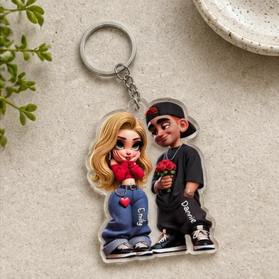 Y2K Couple Acrylic Keychain · AI image 10 · Enlarge