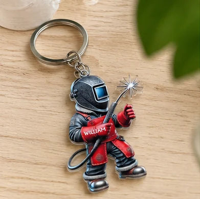Personalized Welder Keychain · AI image 1 · Enlarge